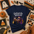 Quilting Is My Witchcraft Halloween Women's V-Neck