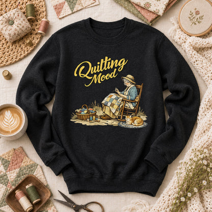 Quilting Mood Grandma Long Sleeve - Black