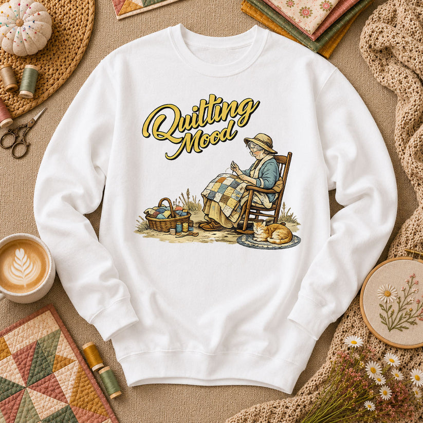 Quilting Mood Grandma Long Sleeve - White