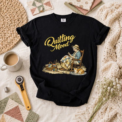Quilting Mood Grandma T-Shirt - Black