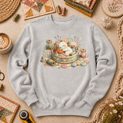 Quilting Mouse Long Sleeve - Sport Grey