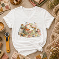 Quilting Mouse Women's V-Neck