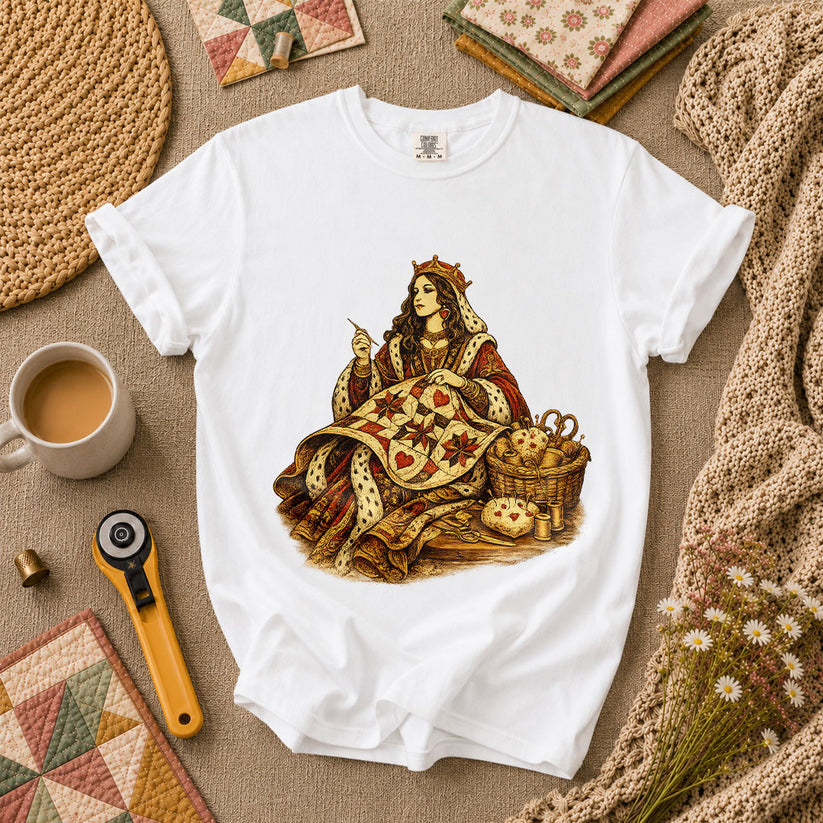 Quilting Queen Vintage T-Shirt - White