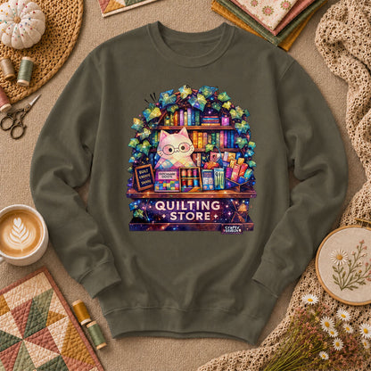 Quilting Store Long Sleeve - Military Green