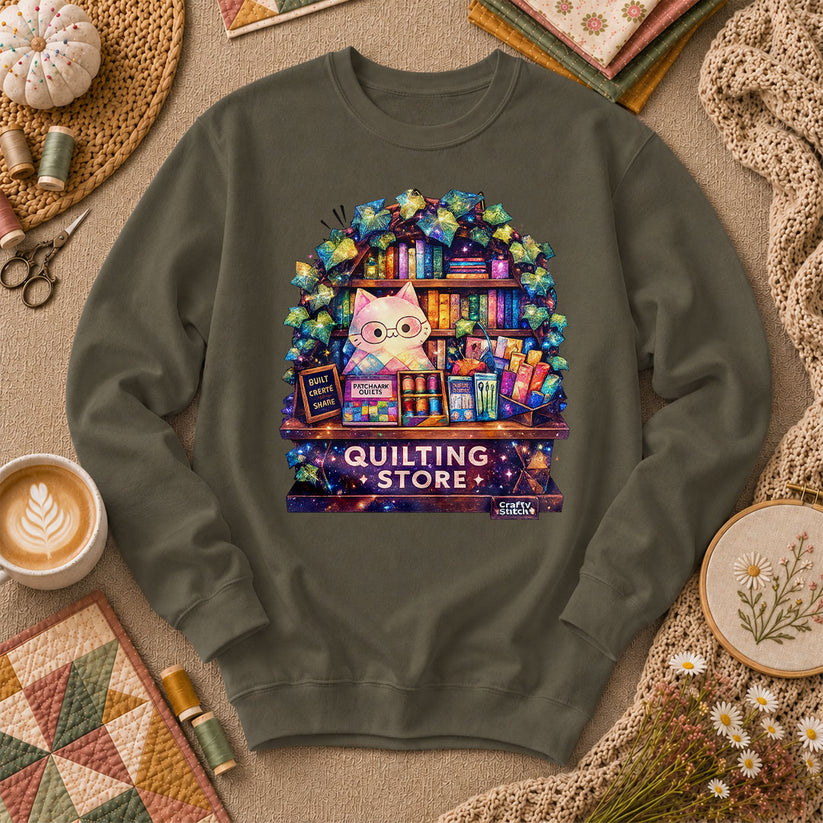 Quilting Store Long Sleeve - Military Green
