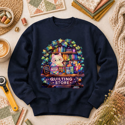 Quilting Store Long Sleeve - Navy
