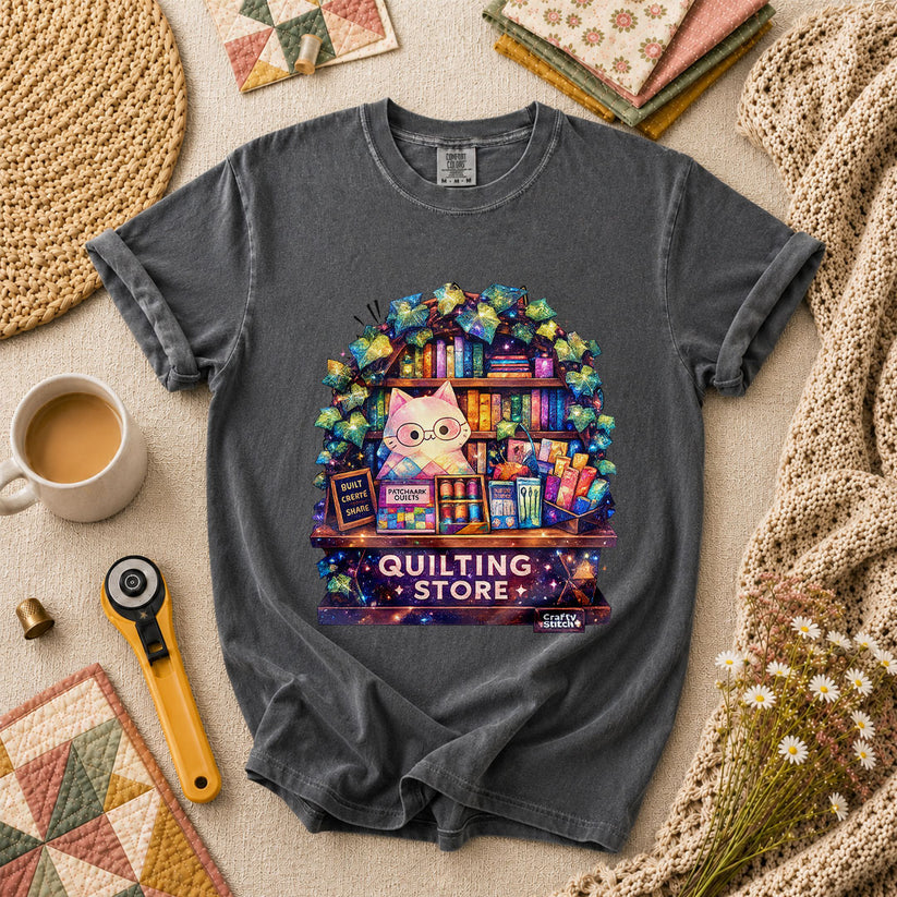Quilting Store T-Shirt - Grey
