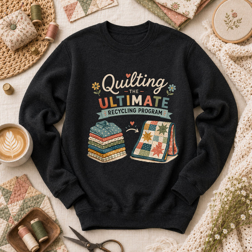 Quilting The Ultimate Recycling Program Long Sleeve - Black