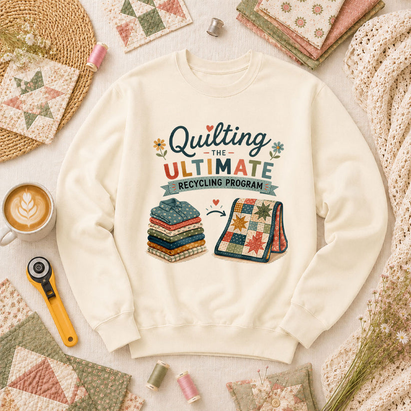 Quilting The Ultimate Recycling Program Long Sleeve - Natural