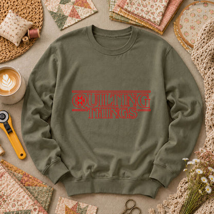 Quilting Things Long Sleeve - Military Green