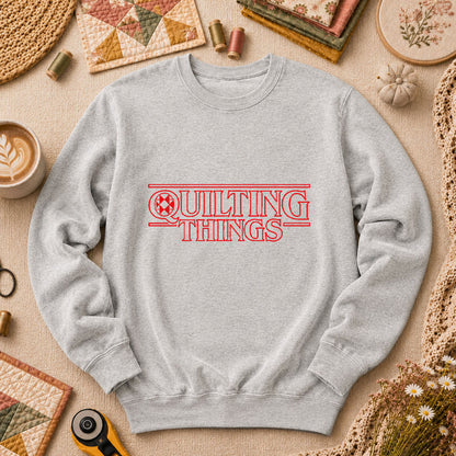 Quilting Things Long Sleeve - Sport Grey