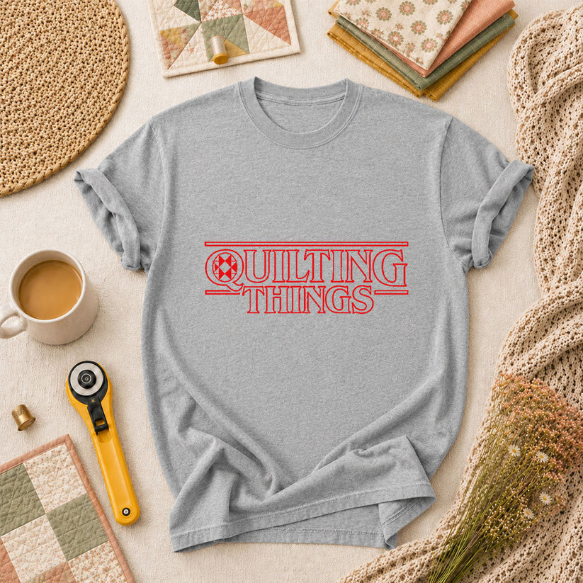 Quilting Things T-Shirt - Athletic Heather