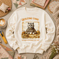 Quilting Time Patches And Stitches All Day Long Sleeve
