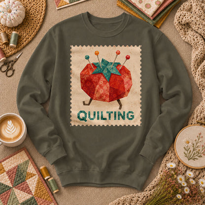 Quilting Tomato Long Sleeve - Military Green
