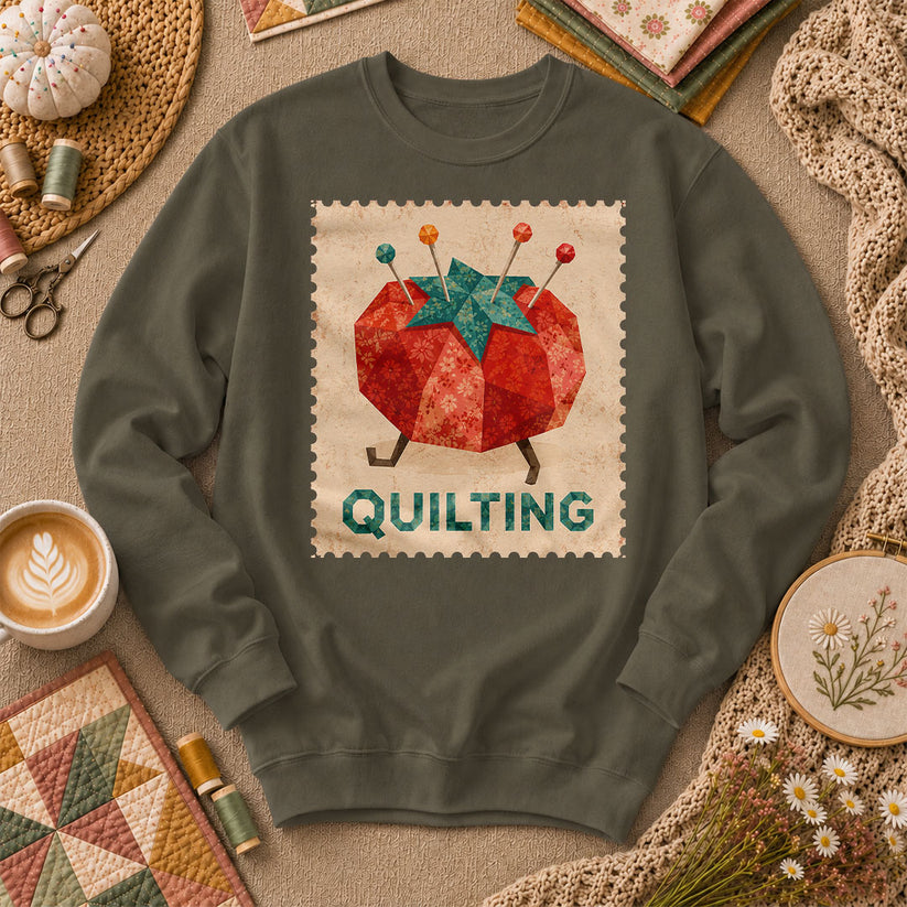 Quilting Tomato Long Sleeve - Military Green