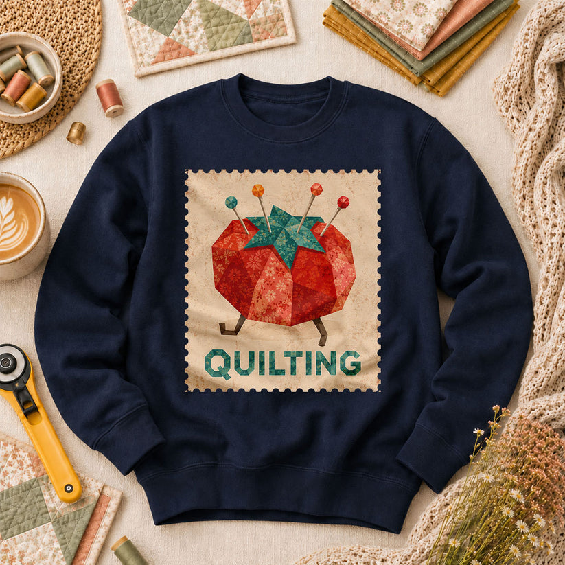 Quilting Tomato Long Sleeve - Navy