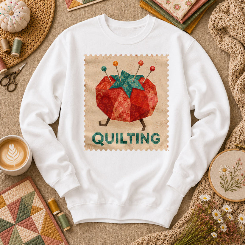 Quilting Tomato Long Sleeve - White