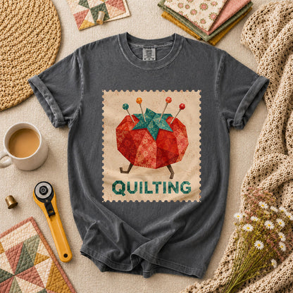 Quilting Tomato T-Shirt - Grey