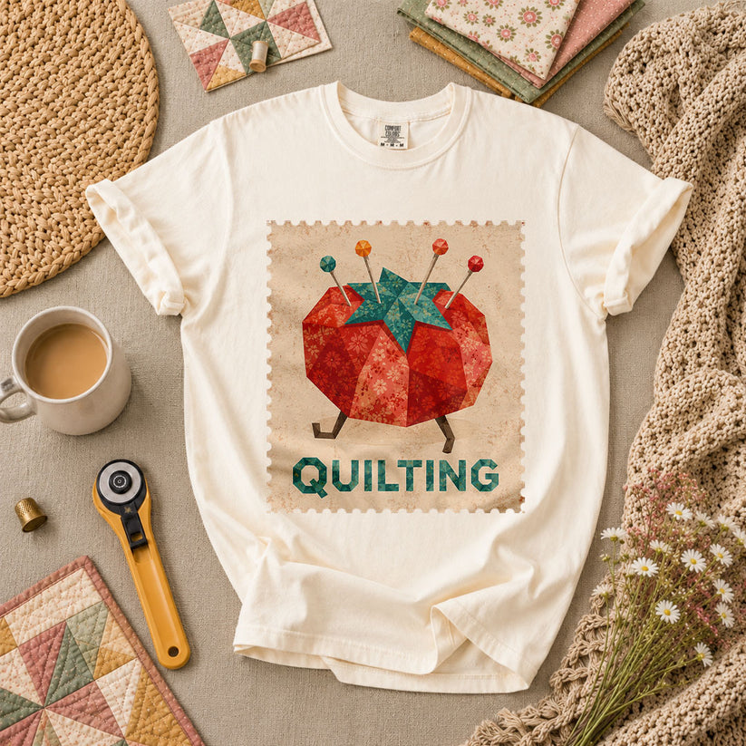 Quilting Tomato T-Shirt - Ivory