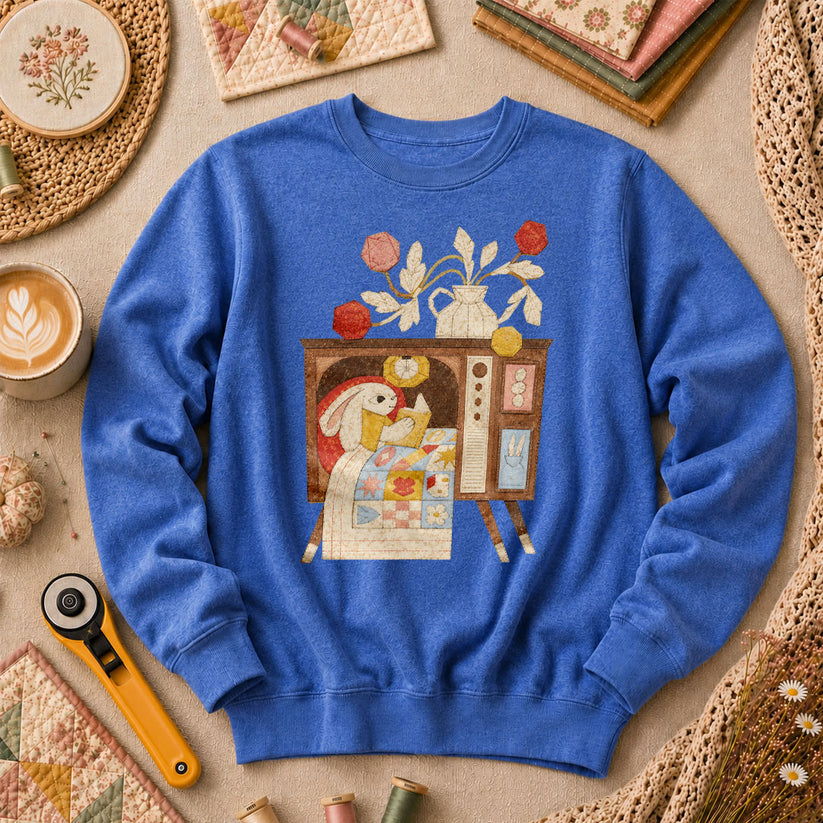 Quilting TV Long Sleeve - Heather True Royal
