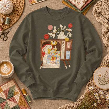 Quilting TV Long Sleeve - Military Green