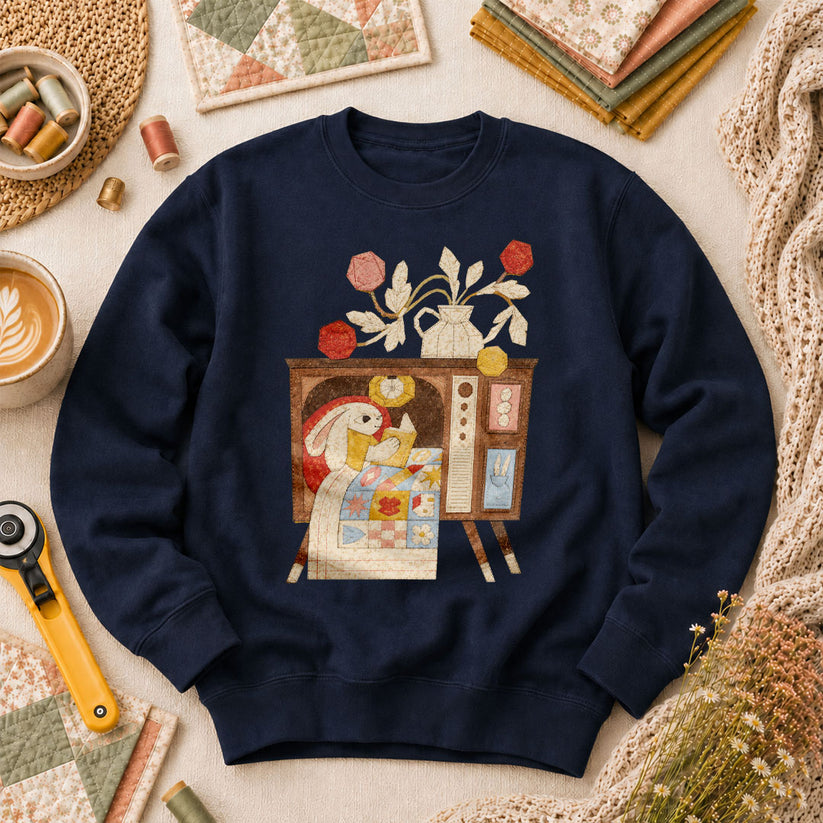 Quilting TV Long Sleeve - Navy