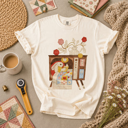Quilting TV T-Shirt - Ivory