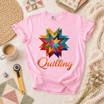 Quilting Typography Vintage T-Shirt - Blossom