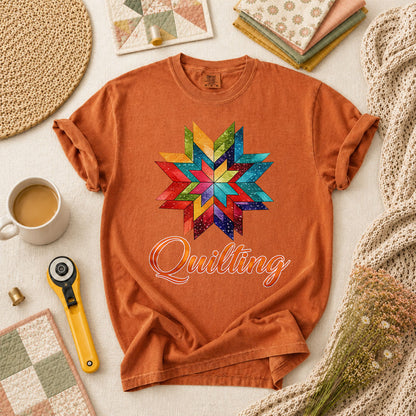 Quilting Typography Vintage T-Shirt - Yam