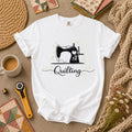 Quilting Vintage Sewing Machine Sparkle T-Shirt