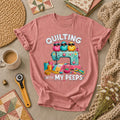 Quilting With My Peeps Birds Sewing Machine T-Shirt