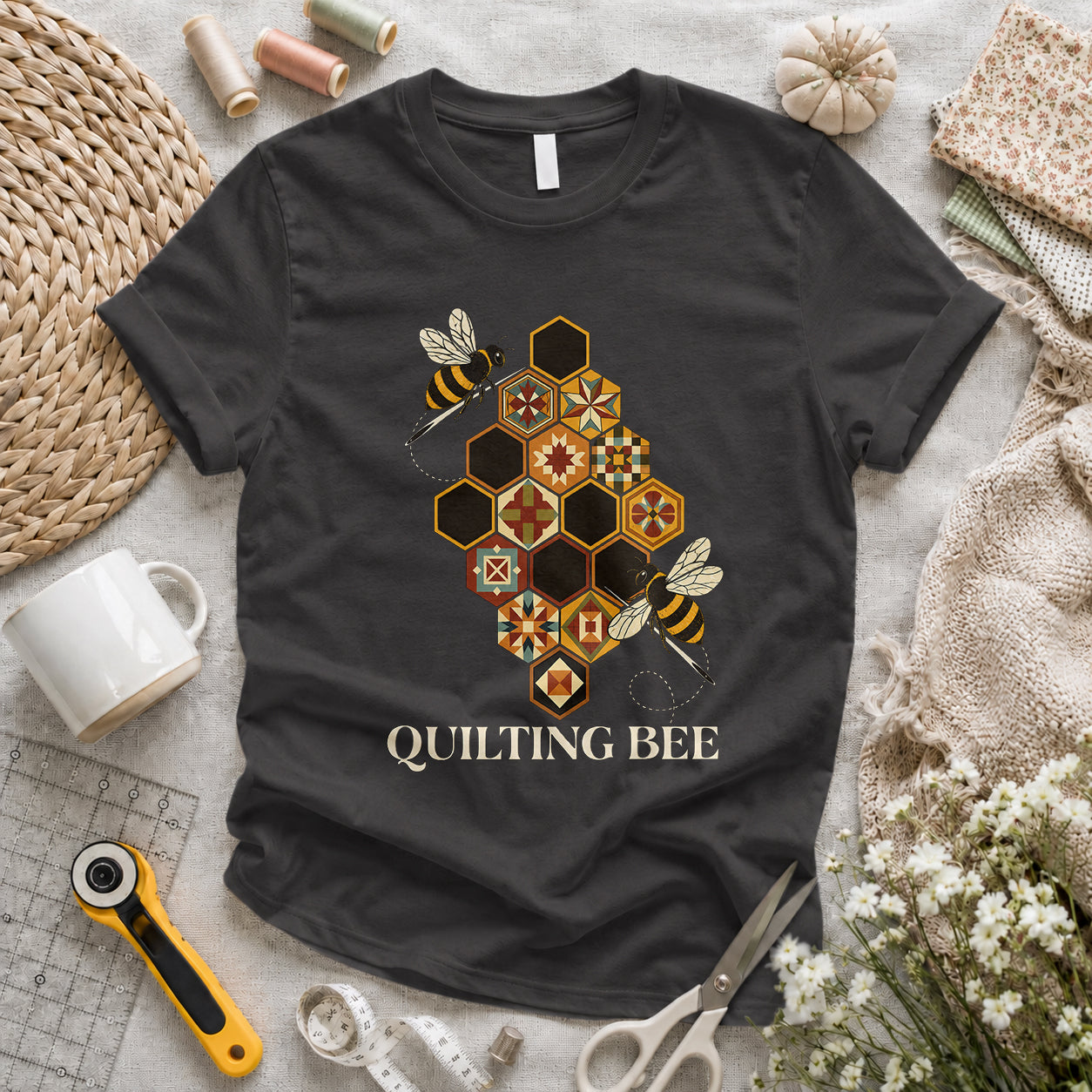 Quilting Bee Hexagon T-shirt