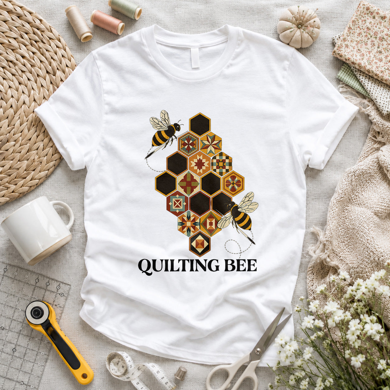 Quilting Bee Hexagon T-shirt