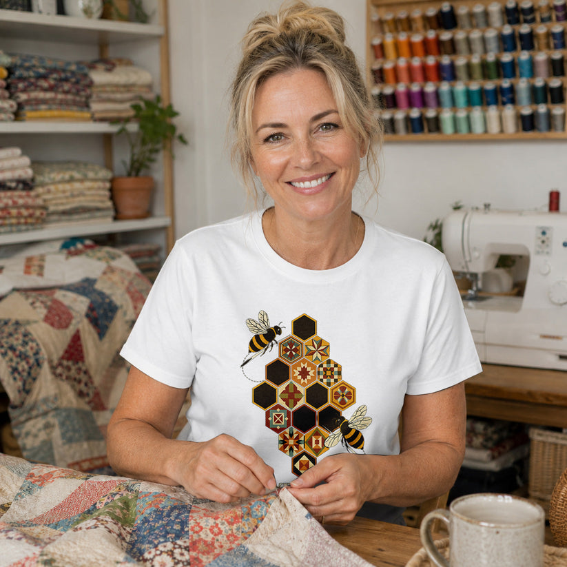 Quilting Bee Hexagon T-shirt
