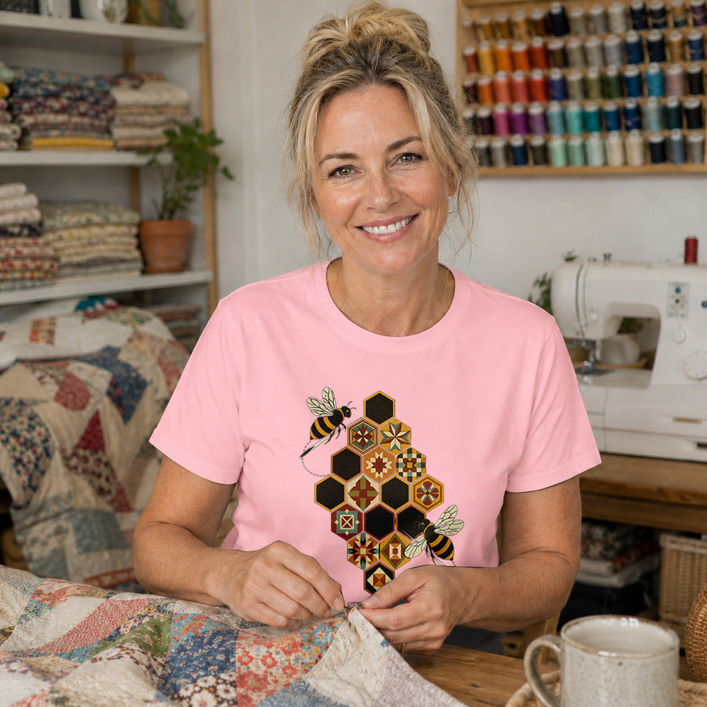 Quilting Bee Hexagon T-shirt