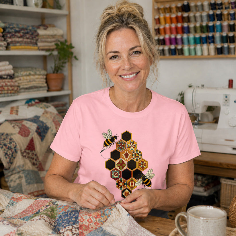Quilting Bee Hexagon T-shirt