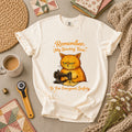 Remember My Sewing Time Is For Everyone Safety Angry Cat T-Shirt