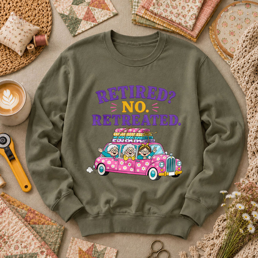 Retired No Retreated Long Sleeve - Military Green