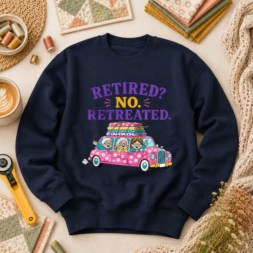 Retired No Retreated Long Sleeve - Navy