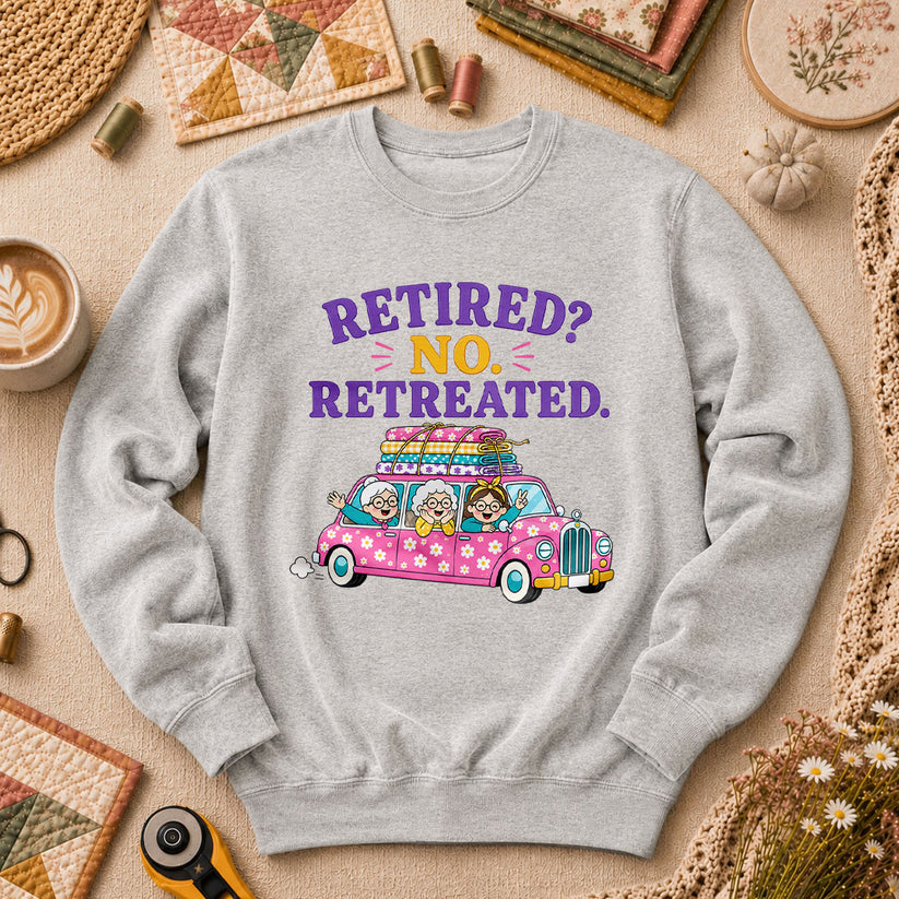 Retired No Retreated Long Sleeve - Sport Grey