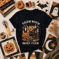 Salem Witch Quilt Club Halloween Women's V-Neck