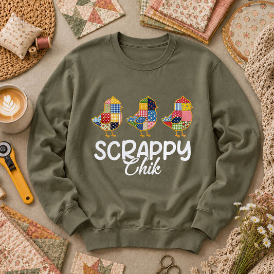 Scrappy Chik Long Sleeve - Military Green