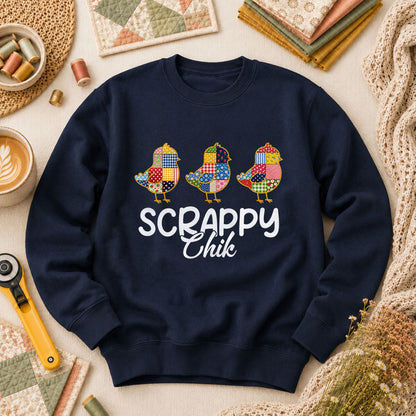 Scrappy Chik Long Sleeve - Navy