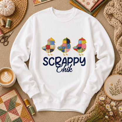 Scrappy Chik Long Sleeve - White