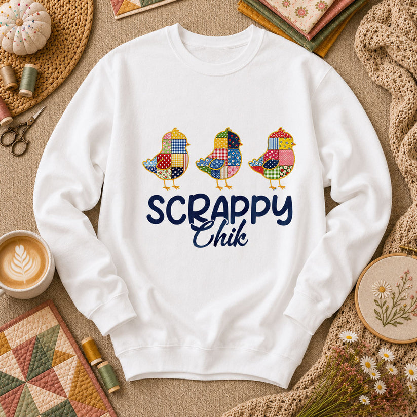 Scrappy Chik Long Sleeve - White