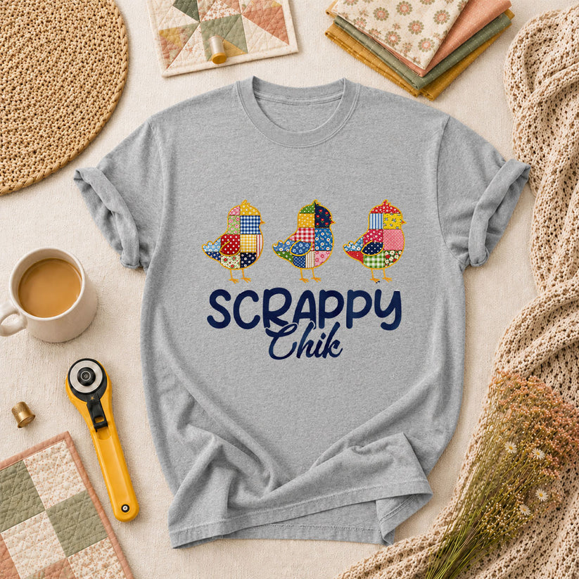 Scrappy Chik T-Shirt - Athletic Heather