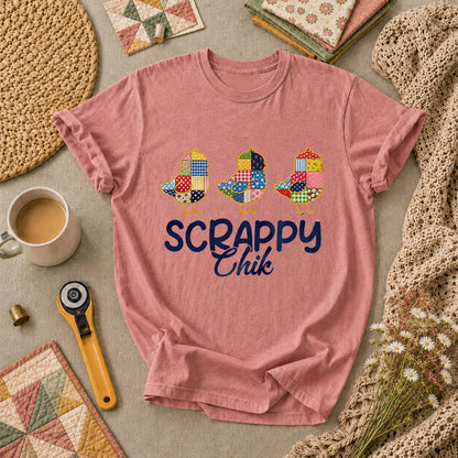 Scrappy Chik T-Shirt - Heather Mauve