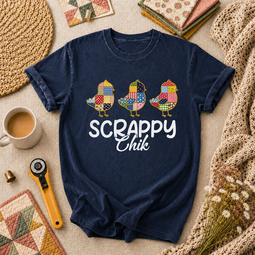 Scrappy Chik T-Shirt - Navy