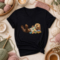 Sea Otter Quilting Patchwork Women's V-Neck
