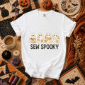 Sew Spooky Ghost Crew Halloween T-Shirt